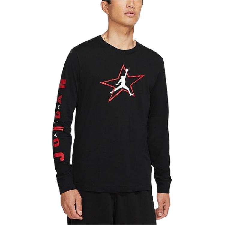 Jordan Jordan Air T Shirts Men's Black Crew Neck