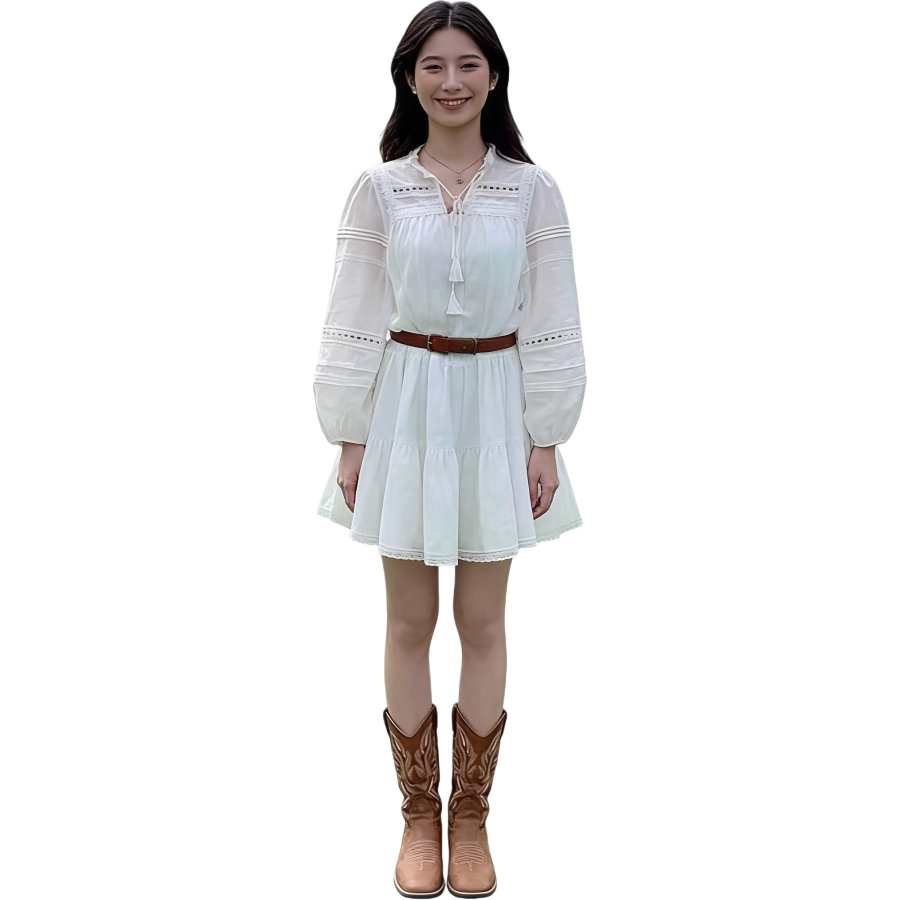 VENICEW Long Sleeved Dress Women's