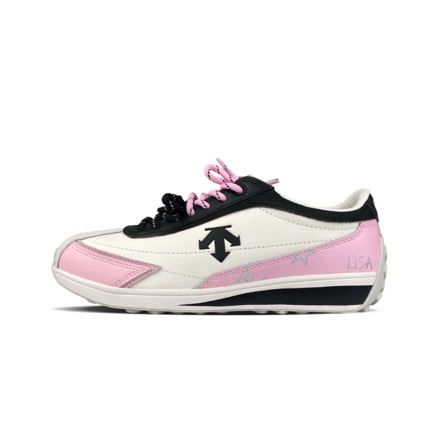 DESCENTE Cron Racer Low top Skateboard Shoes Unisex White Pink