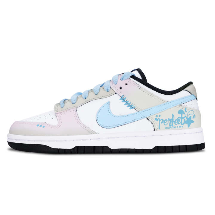 Nike Nike Dunk Black And White Panda, Pink Blue Milk Pudding Leather Abrasion Resistant Slip Resistant Low top