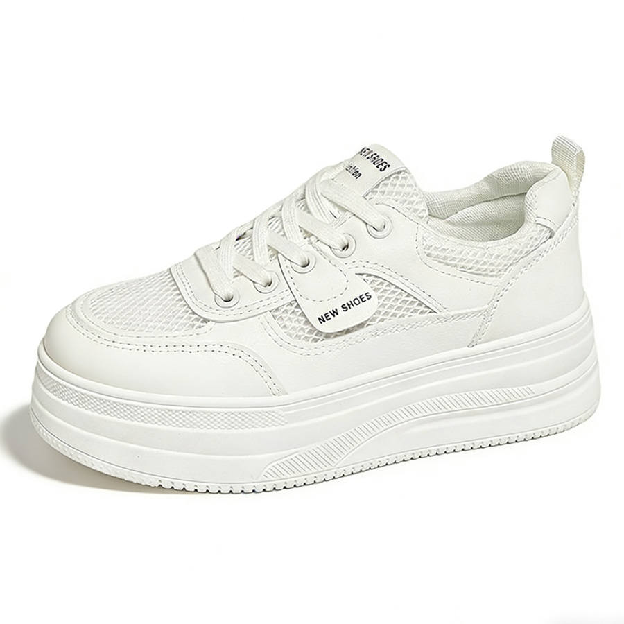 Lanza Skateboard Shoes Women's Low Top White/Khaki White