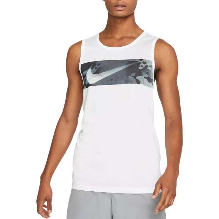 Nike Nike Tank Tops Men's White Crew Neck Moderate Other