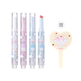 FLORTTE Women's Dormitory Wackky Lip Mud Velvet Easy to Blend Complexion 3 Pcs Pack