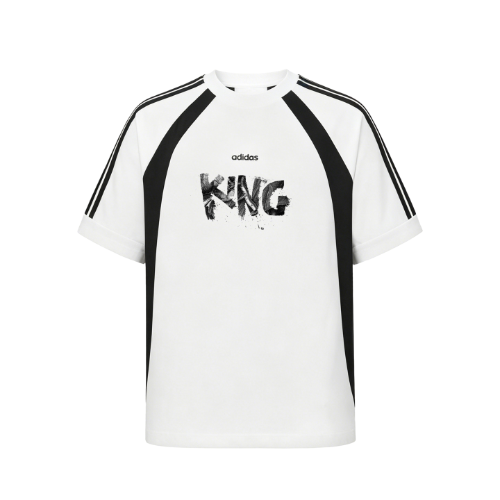 Adidas Adidas T Shirts Unisex White Crew Neck Moderate Straight Fit
