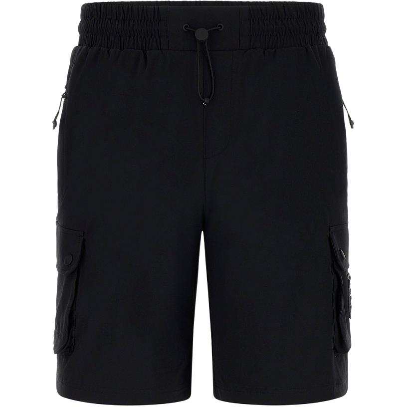 GUESS GUESS Cargo Shorts Men's Black Moderate
