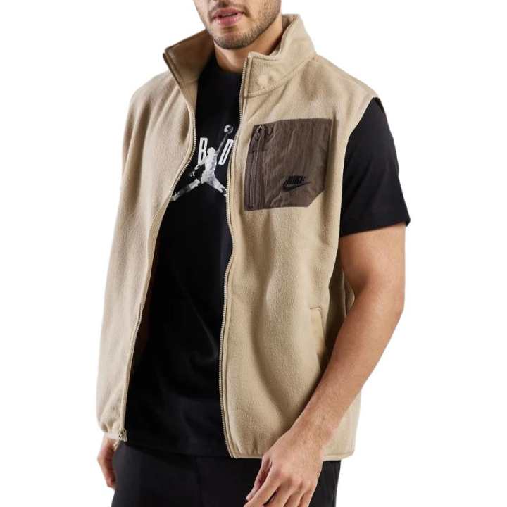 Nike Nike Sportswear Vests Men's Light Umber Stand Collar Other