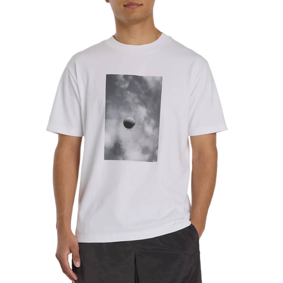 New Balance New Balance T Shirts Men's White Crew Neck Moderate