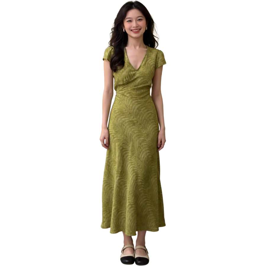 VENICEW Short Sleeved Dress Women's