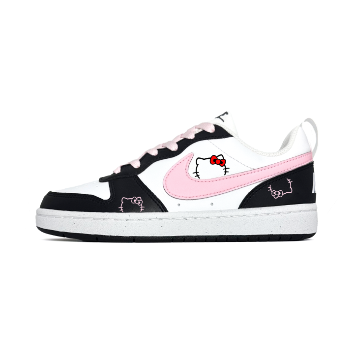 Nike Nike Court Borough Cute Girlish, Fresh And Artistic Style, Preppy Style Synthetic Leather