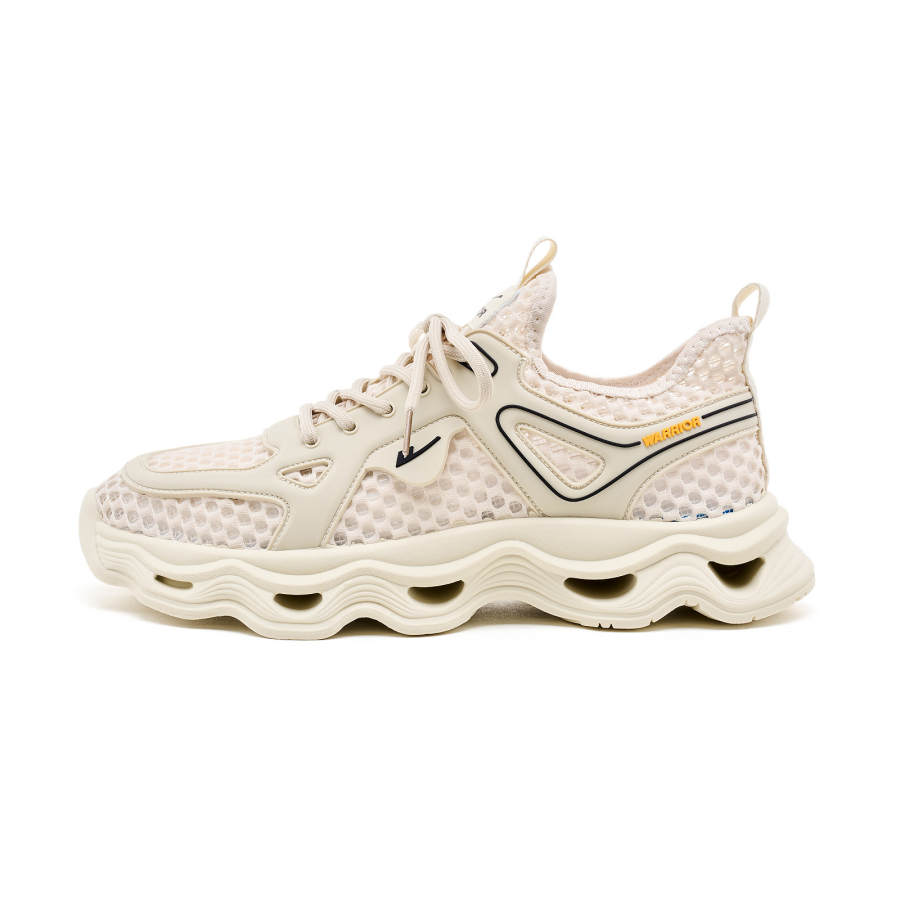 Warrior Fabric Cushioning Abrasion Resistant Slip Resistant City Commuting Racing Running Shoes Men's Khaki