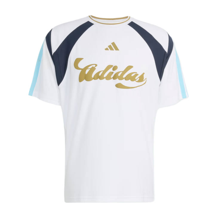 Adidas Adidas Soccer Jerseys Men's White/Dark Blue/Ice Blue/Hazy Beige Moderate