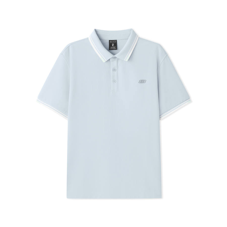 Skechers Polo Shirts Men's Daybreak Gray 01DS Polo Collar Moderate