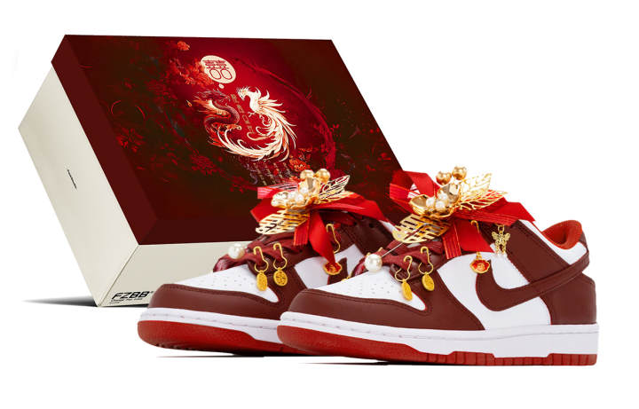 Nike Nike Dunk Auspicious Dragon And Phoenix, Wedding Shoes, Box Abrasion Resistant Abrasion Resistant Low top