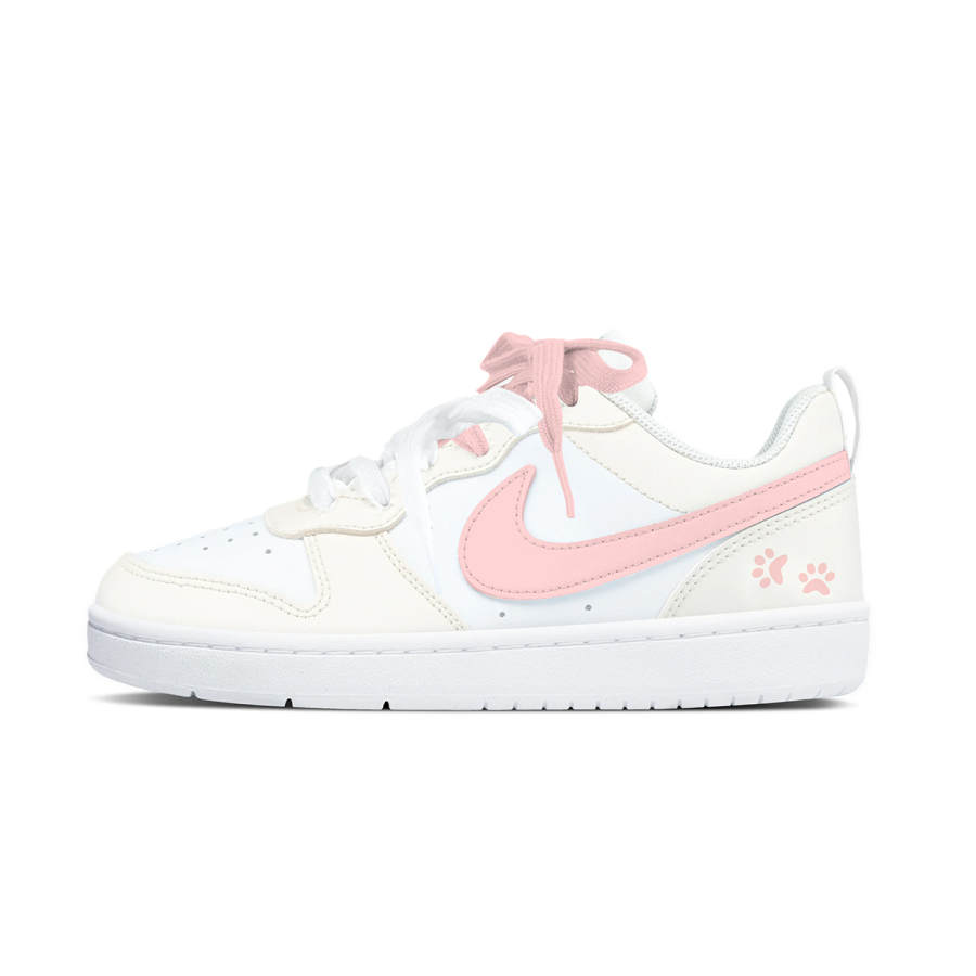Nike Nike Court Borough Low top Kids' Skateboarding Shoes Beige Pink Teenagers