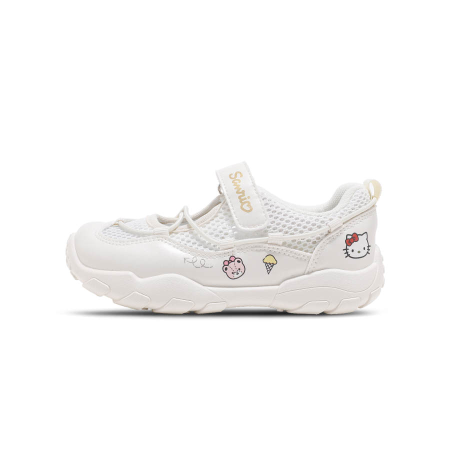 Sanrio x Hello Kitty Synthetic Leather, Textile Anti Kick Lightweight Cushioning Low top Children's Sandals Kids'