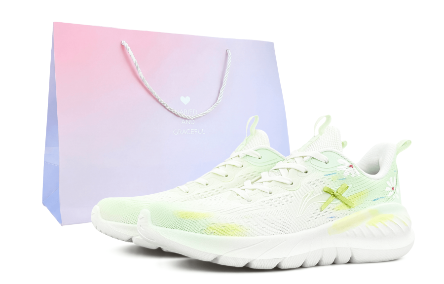 Li-Ning Li Ning Light Lanying V2 Running Shoes Women's Milk Green