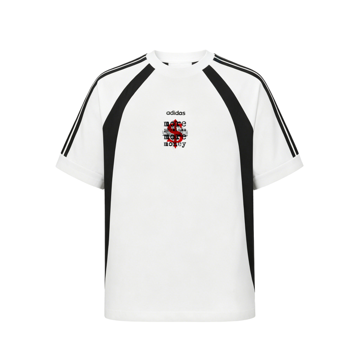 Adidas Adidas T Shirts Unisex White Crew Neck Moderate Straight Fit