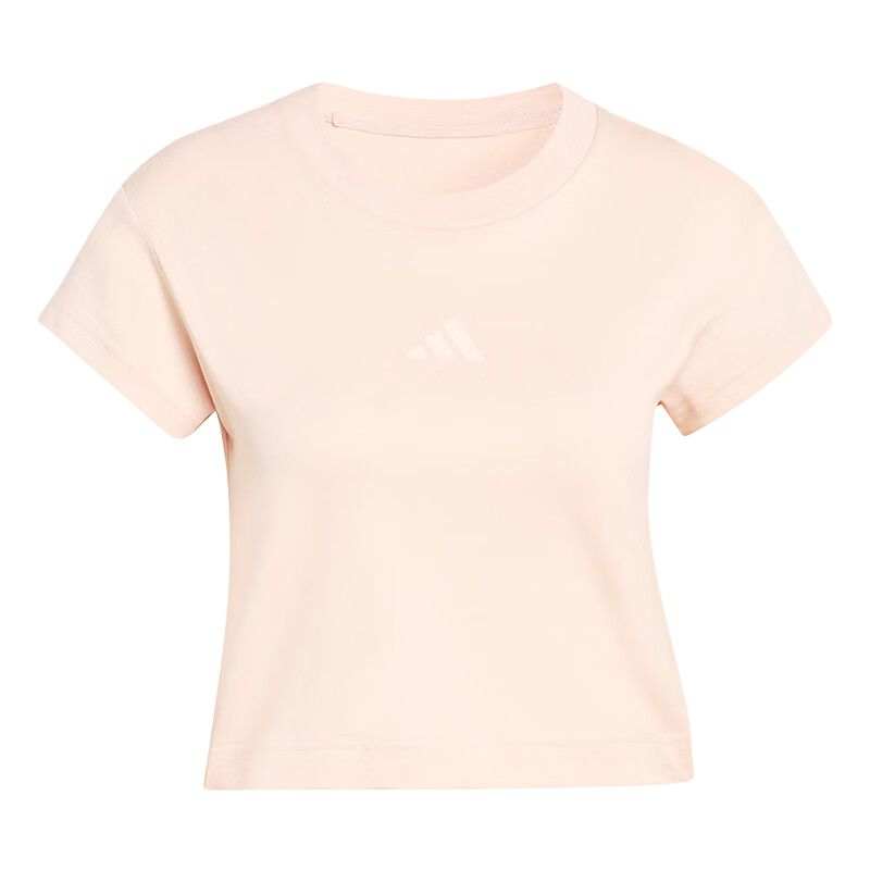 Adidas Adidas T Shirts Women's Light Pink Crew Neck Moderate