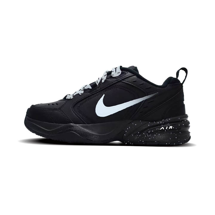 Nike Nike Air Monarch 4 Frost White Synthetic Leather Slip Resistant Low top Chunky Sneakers Unisex Black