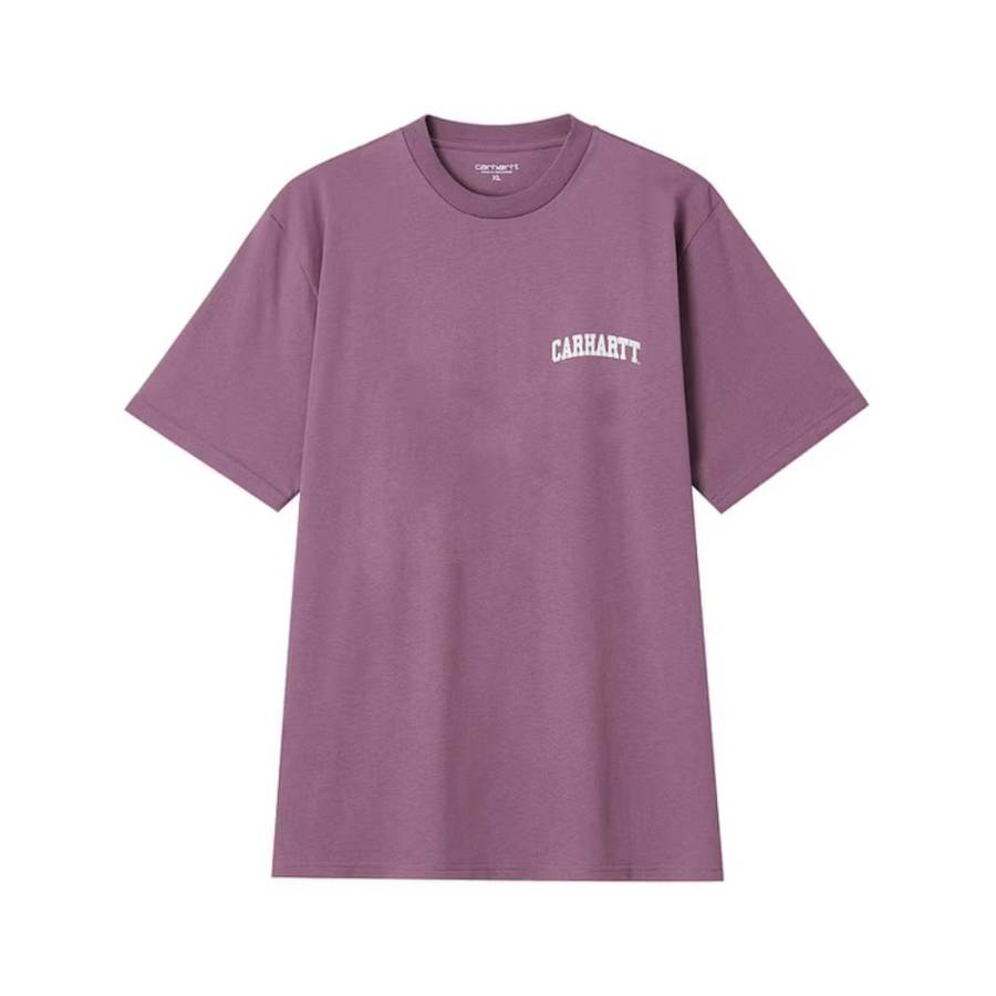Carhartt WIP T Shirts Men's FUA/Peach Pink Crew Neck Moderate