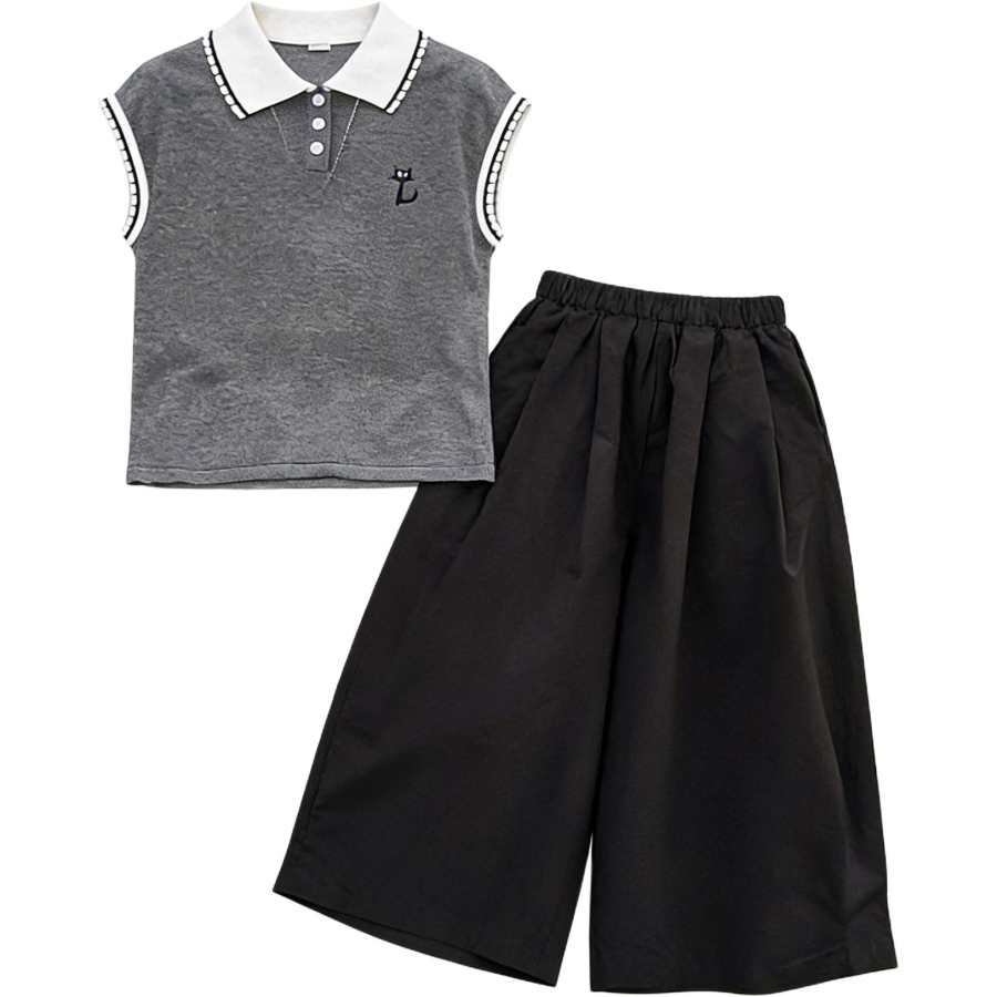 YALU Kids Casual Sportswear Polo Collar Moderate