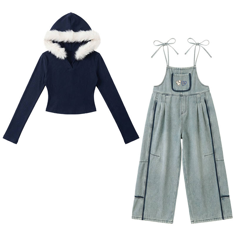 FABRIC PIG Casual Suits Women's Hooded Moderate Short