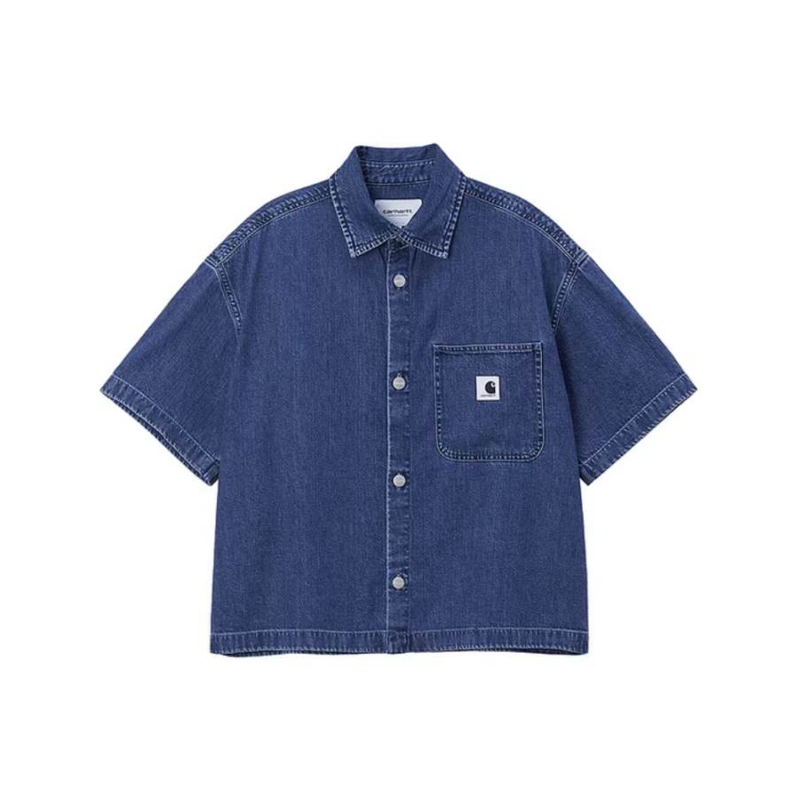 Carhartt WIP Shirts Women's BLX/Blue Lapel Moderate