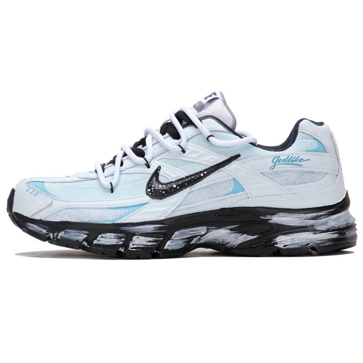 Nike Nike Initiator Cushioning Support Breathable Low top Running Shoes Men's Blue Black