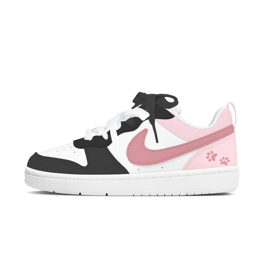 Nike Nike Court Borough Low top Kids' Skateboarding Shoes Black Pink Teenagers
