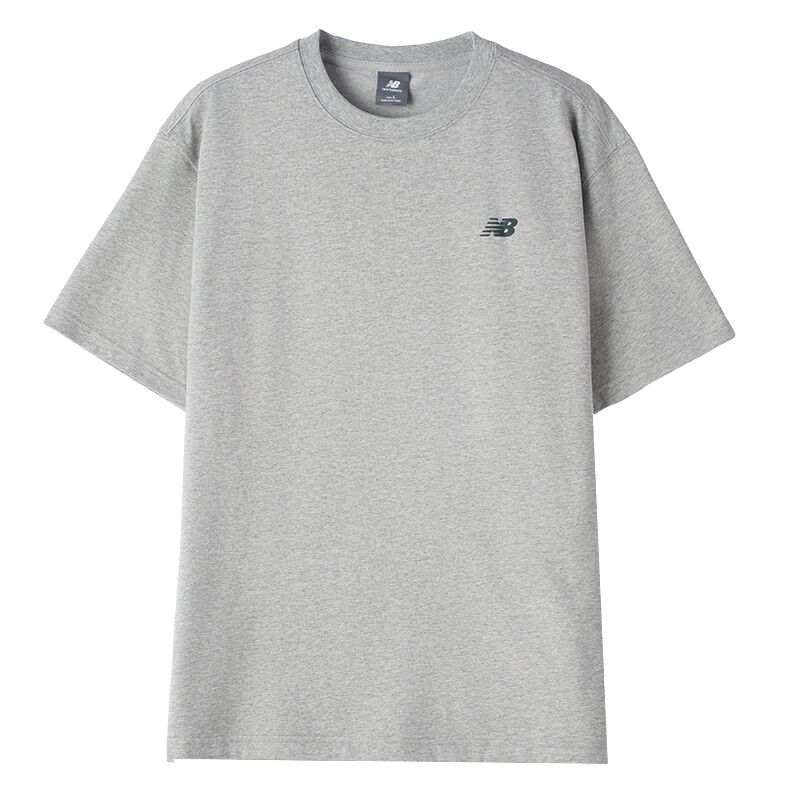 New Balance New Balance T Shirts Men's Gray Crew Neck Moderate