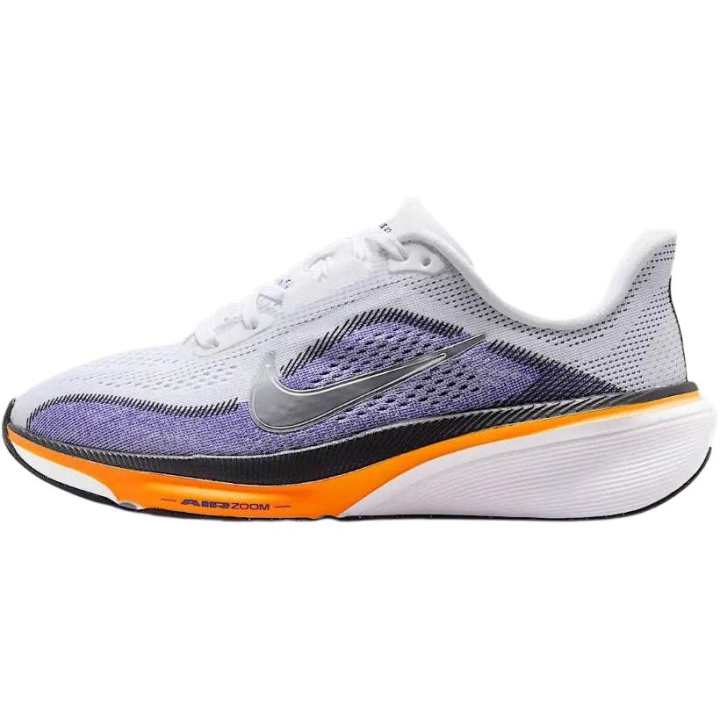Nike Nike Pegasus 42 Rebound Breathable Support Low top Kids' Running Shoes White Black Orange Teenagers