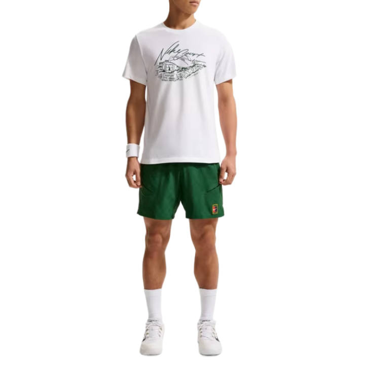 Nike Nike Tennis Tops Men's White Crew Neck Moderate