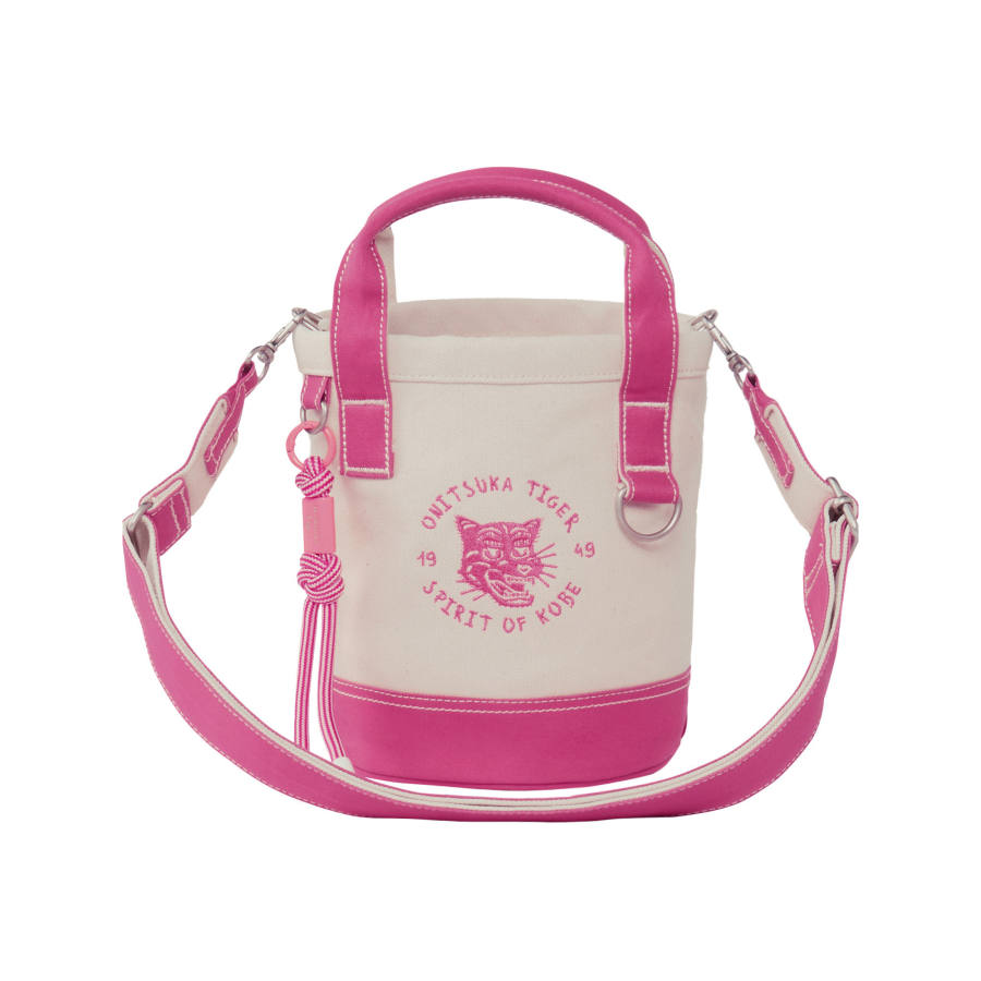 Onitsuka Tiger Cotton Handbag Mini Unisex Pink