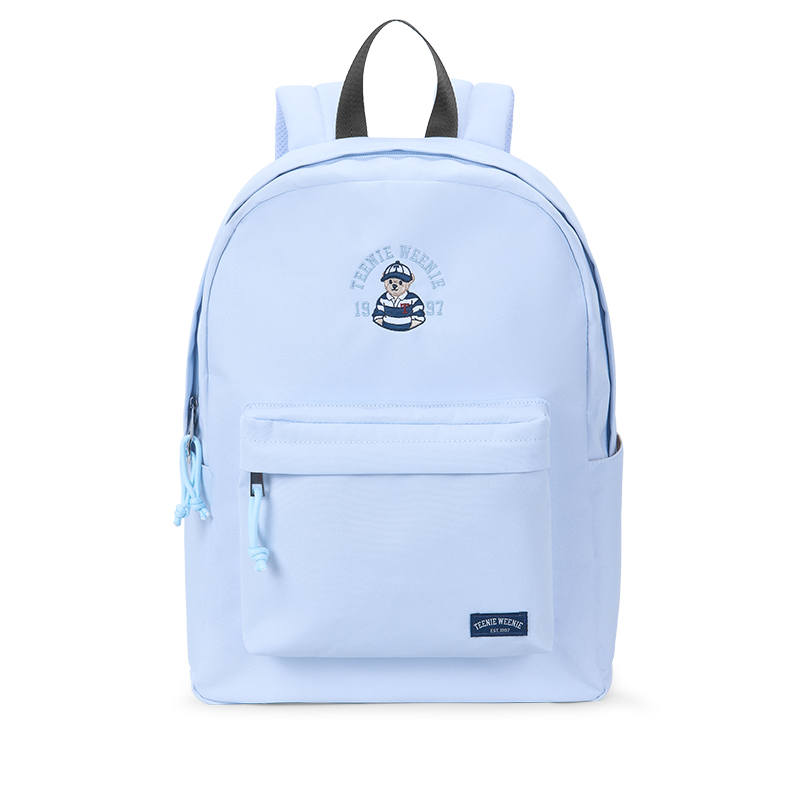 Teenie Weenie Fabric Backpack Large Women's Sea Salt Blue/Almond White/White Peach Pink