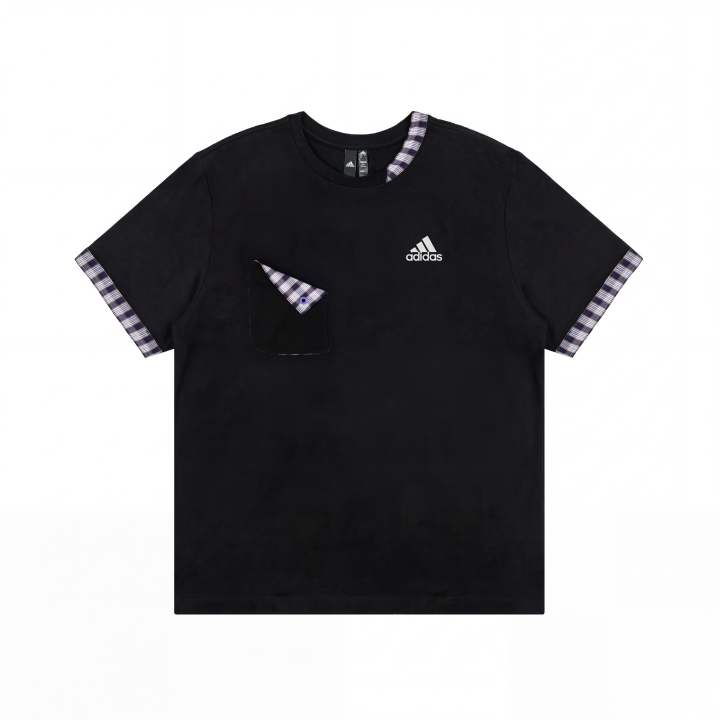 Adidas Adidas Crew Neck Short Sleeved T Shirts Unisex Black