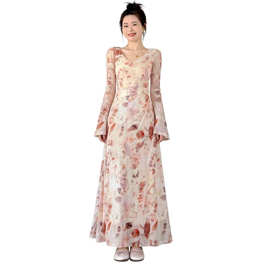 VENICEW Long Sleeved Dress Women's