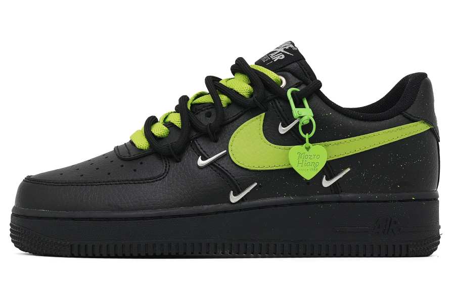 Nike Nike Air Force 1 The Wizard Of Oz Slip Resistant Cushioning Lightweight Low top Skateboard Shoes Women's Black Green