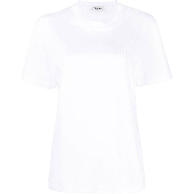 MIU MIU FW23 Regular T Shirt Women's White