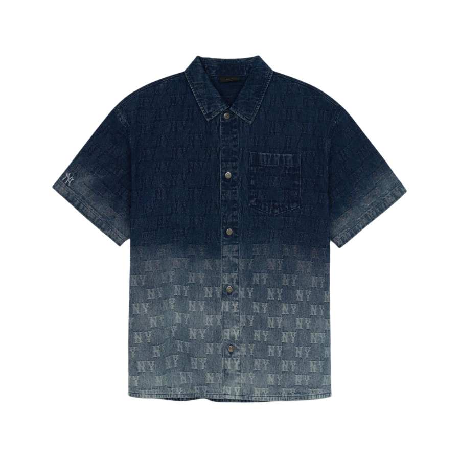 MLB MLB Shirts Unisex Marine Blue Lapel Moderate Denim