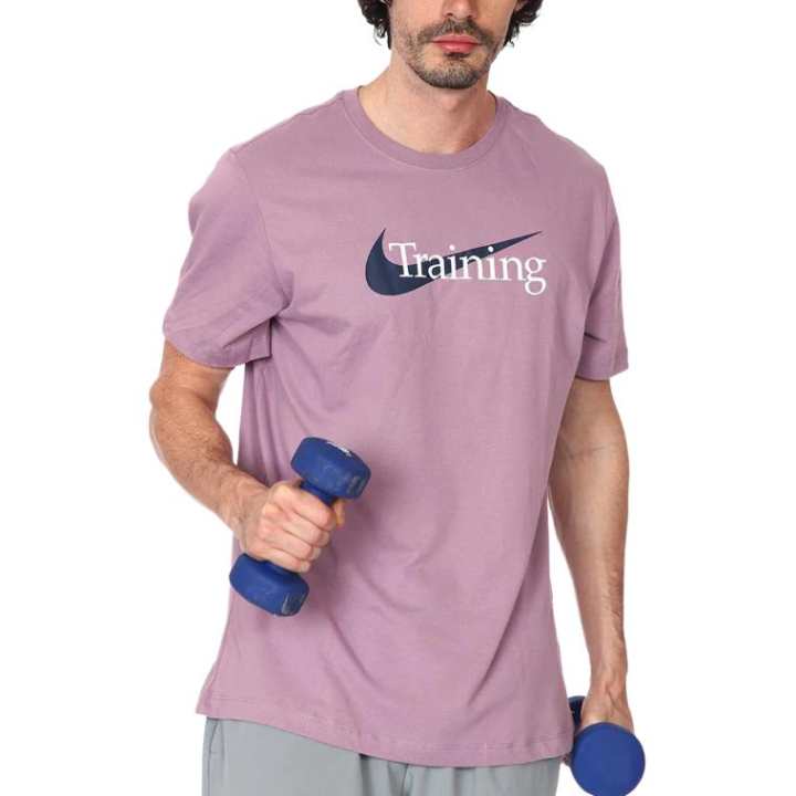 Nike Nike T Shirts Men's Light Purple Crew Neck