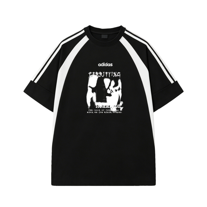 Adidas Adidas T Shirts Men's Black Crew Neck Moderate