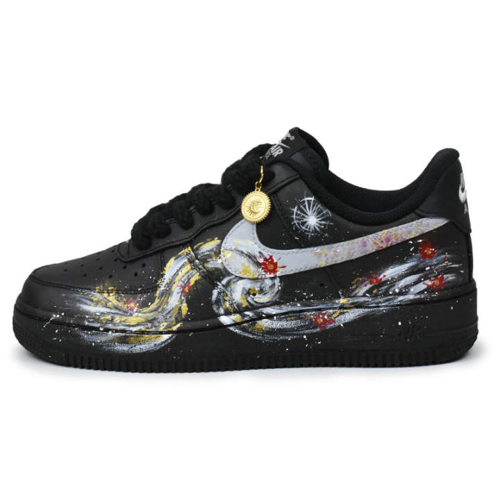 Nike Nike Air Force 1 Low top Skateboard Shoes Unisex Black White