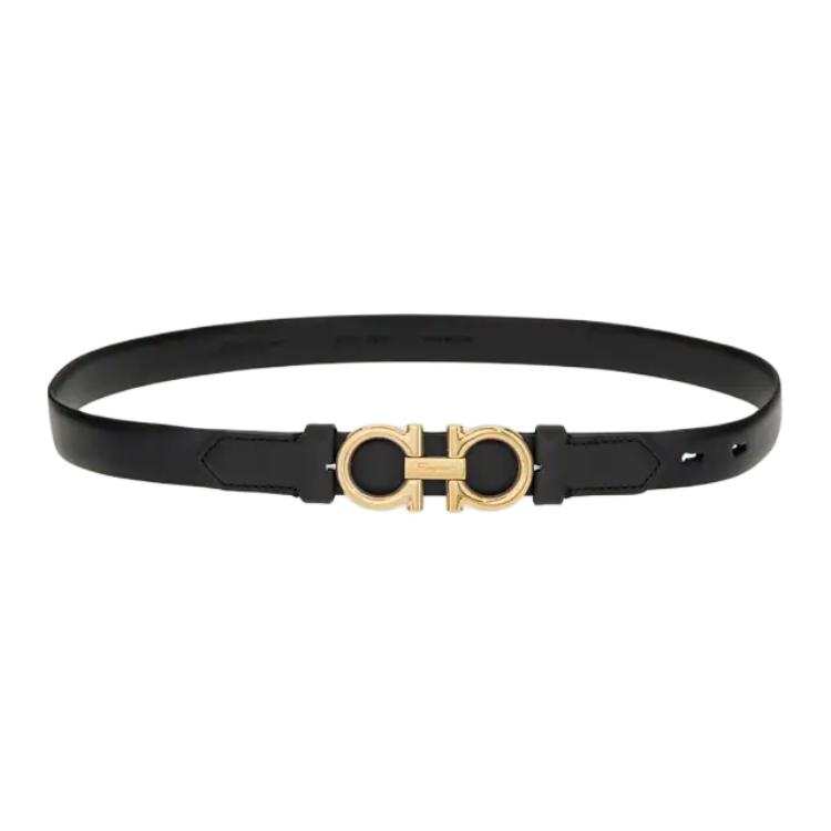 Ferragamo 【Previous Season】Gancini-buckle leather belt