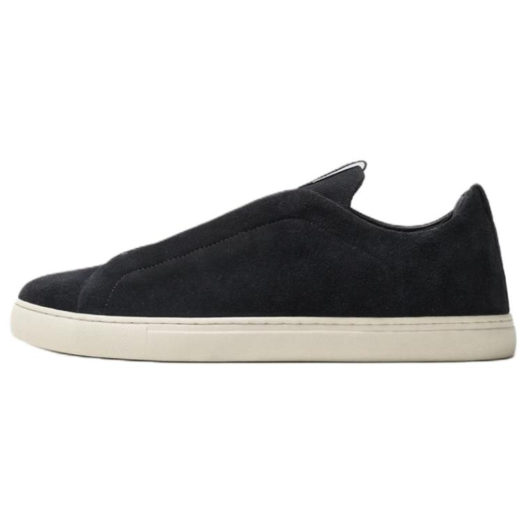 ZARA Cow Leather Low top Skateboard Shoes Men's Blue