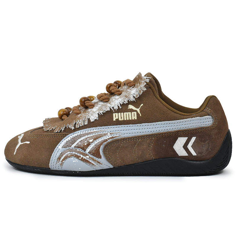 PUMA Speedcat Abrasion Resistant Slip Resistant Low top Casual Shoes Unisex Brown White