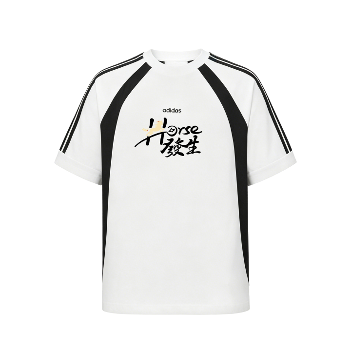 Adidas Adidas T Shirts Unisex White Crew Neck Moderate Straight Fit