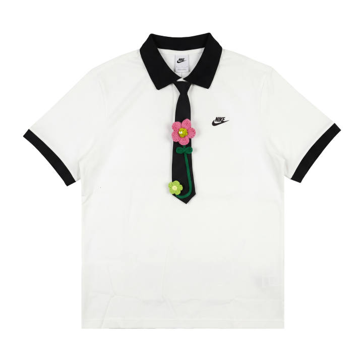 Nike Nike Polo Shirts Unisex White Polo Collar Moderate Straight Fit