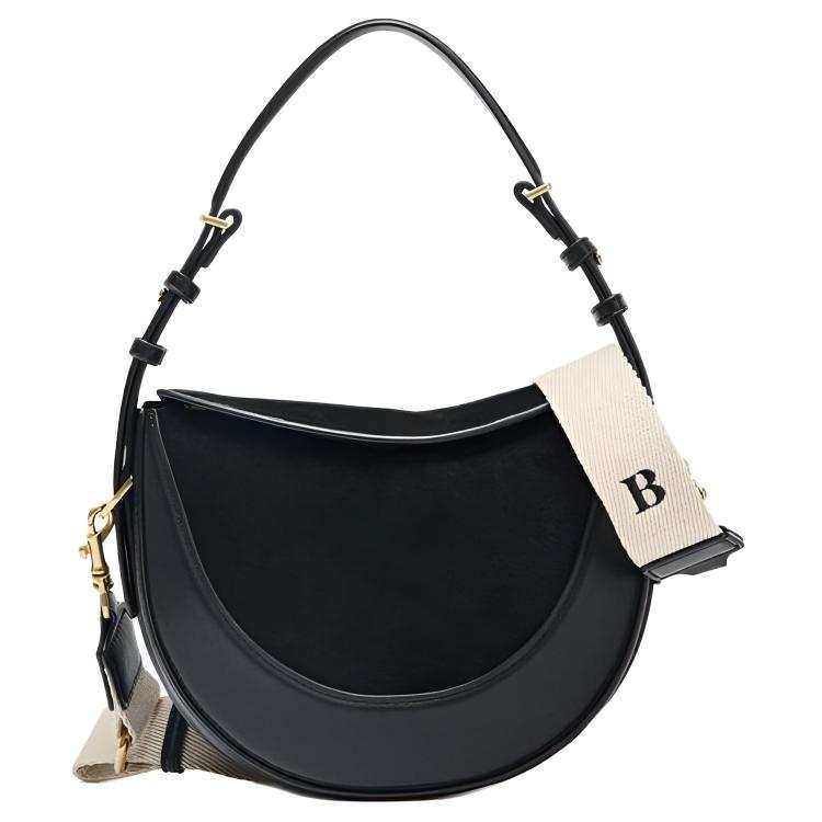 ZARA Polyurethane Shoulder Bag, Crossbody Bag, Handbag Women's Black