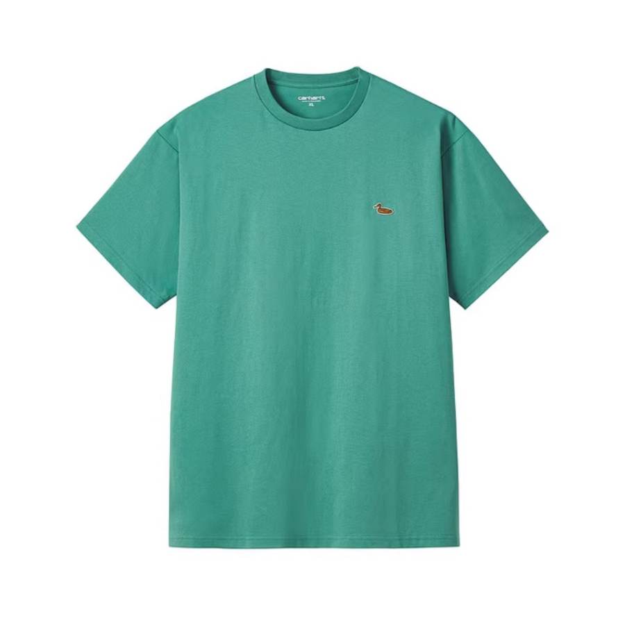 Carhartt WIP T Shirts Men's GRX/Green Crew Neck Moderate