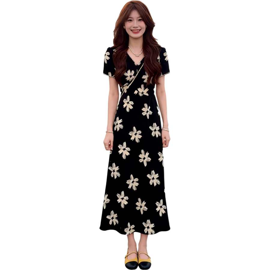 VENICEW Short Sleeved Dress Women's